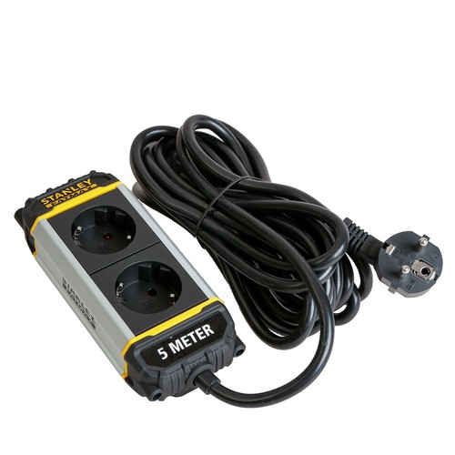 Stanley ALU 5m Multiprise 2 Compartiments avec Clip de Maintien Suspension Multiprise - Photo 6/10