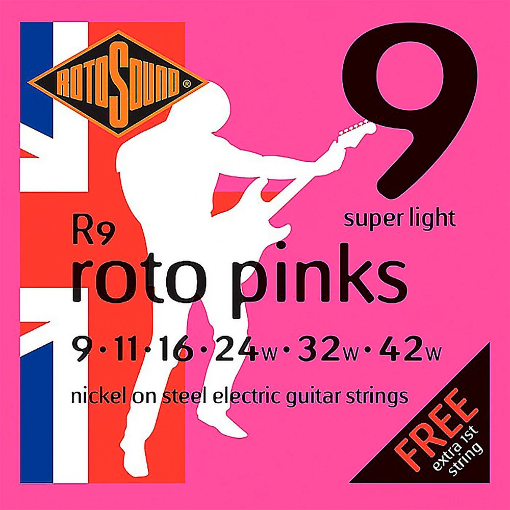 Rotosound R9 Nickel Super Light Electric Guitar Strings 09 - 42 2190₽