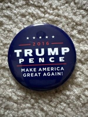 Trump Pence 2016 Make America Great Pin Presidential Election Campaign