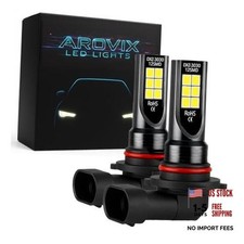 9005 9006 LED Fog Light Bulbs, 300 Brightness Upgraded, 6500K Cool White
