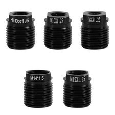 5pcs Gear Shift Knob Adapter Kit, Aluminum Alloy Universal Shifter Knob Threa...