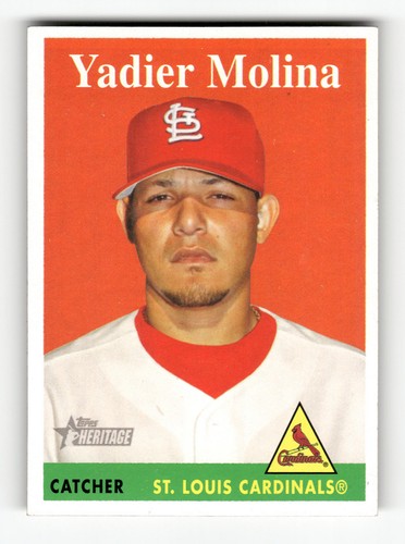 Yadier Molina [White Name] #24 2007 Topps Heritage card