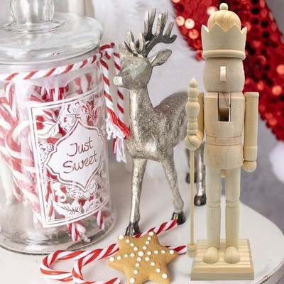 38 cm Kiefer für Nussknacker Statue für Urlaubsdeko für Regal Schreibtisch Di