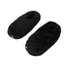 USB Heating Shoes Men Women Washable Outdoor Soft Plush Electric Heated Slippers