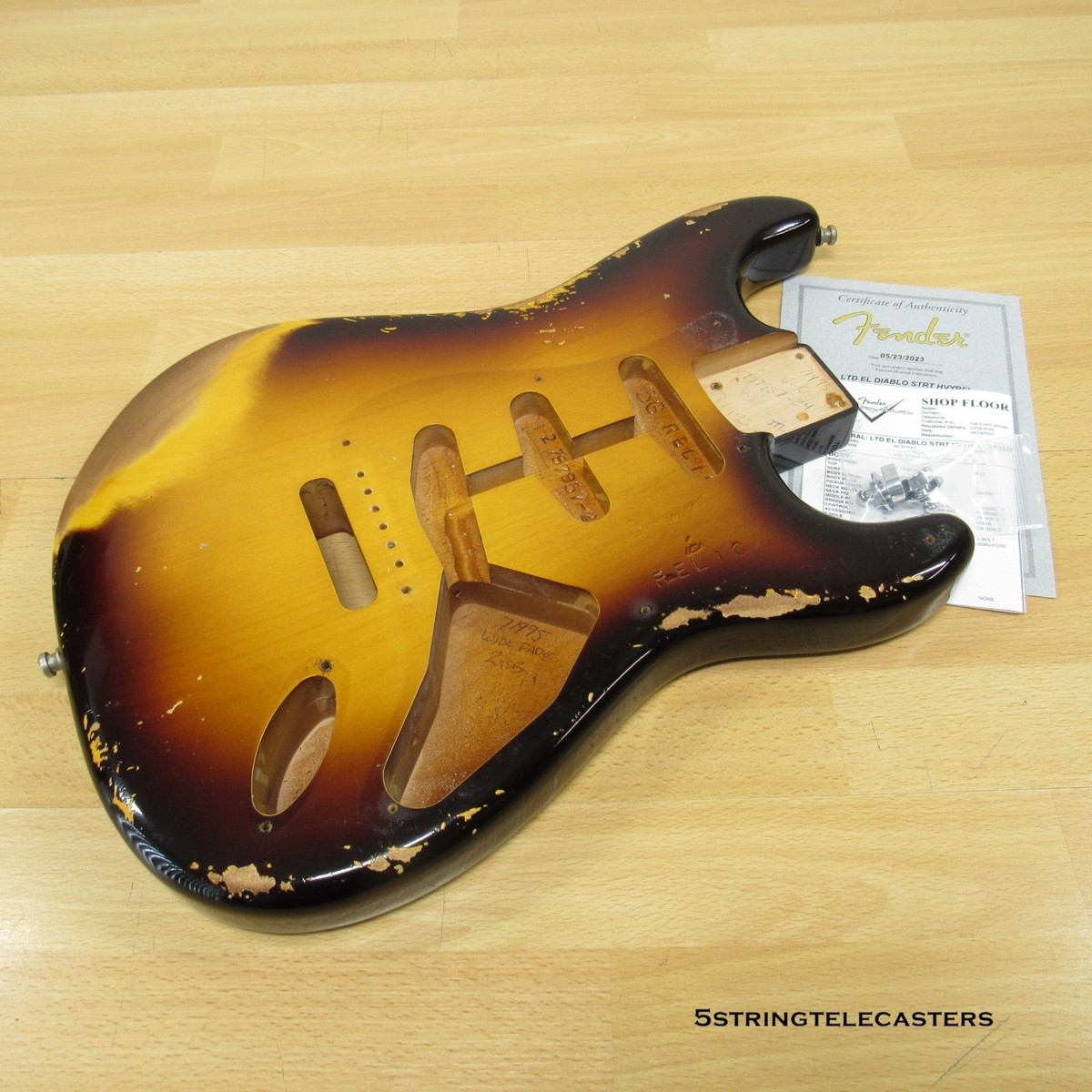 Fender Custom Shop El Diablo 56 Heavy Relic Stratocaster Body 2TSB