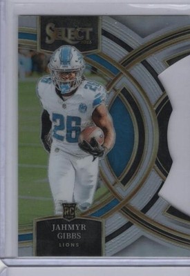 2023 Panini Select #198 Jahmyr Gibbs Silver Prizms Die Cuts