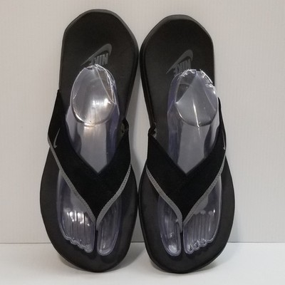 Nike Flip Flops Women's Size 13 Celso Thong Sport Sandals Black/Gray 310896-014