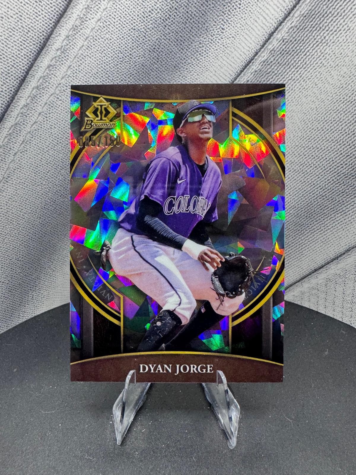 2023 Bowman #BI-14 Dyan Jorge Bowman Invicta Atomic Refractor #/150