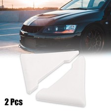 2pcs PVC Universal Car Door Corner Edge Guards Bumper Protector Cover White
