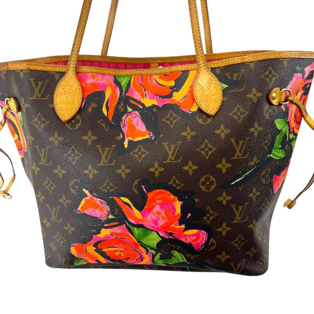 Louis Vuitton Neverfull MM Monogram Rose Tote Bag M48613 in Pink