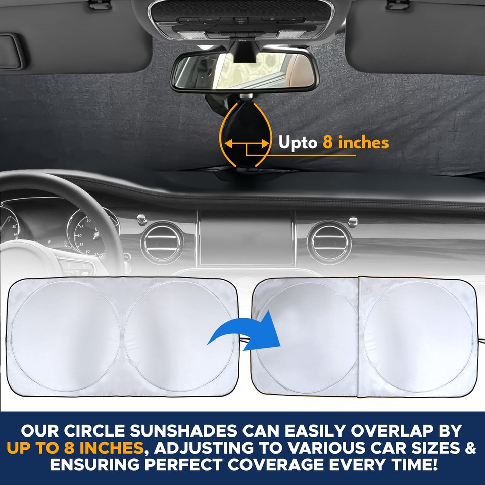 EcoNour Car Windshield Sun Shade, Front Window Sun Blocker for SUVs ...