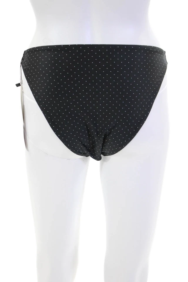 Pantalones de baño Faithfull The Brand a lunares de corte alto negros talla L Foto 2 de 3