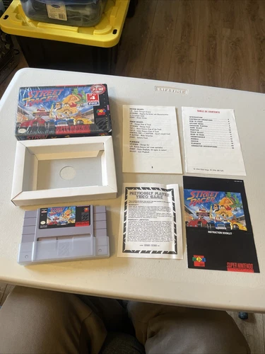 💯 Authentic! Street Racer  Box Inserts SNES Read Description