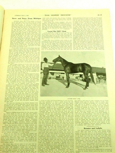 The Horse Review Magazine Vol.XXXVII No.18 May 5,1908 - Picture 5 of 12