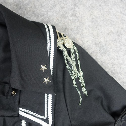 Hamakaze Moonsea Dress Womens Small Gothic Military Lolita Star Epaulet Cosplay - Picture 3 of 19