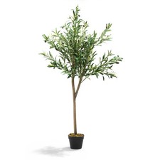 Image of Artificial Olive Tree 150cm Tall Faux Olive Plants Potted Olive Silk Tree UK