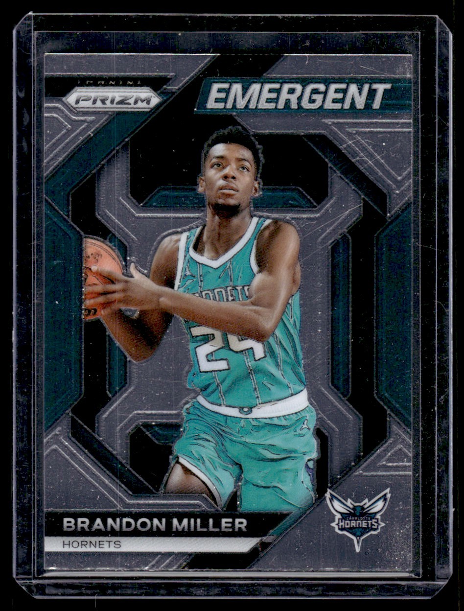 2023-24 Panini Prizm Emergent Brandon Miller Rookie Charlotte Hornets #17