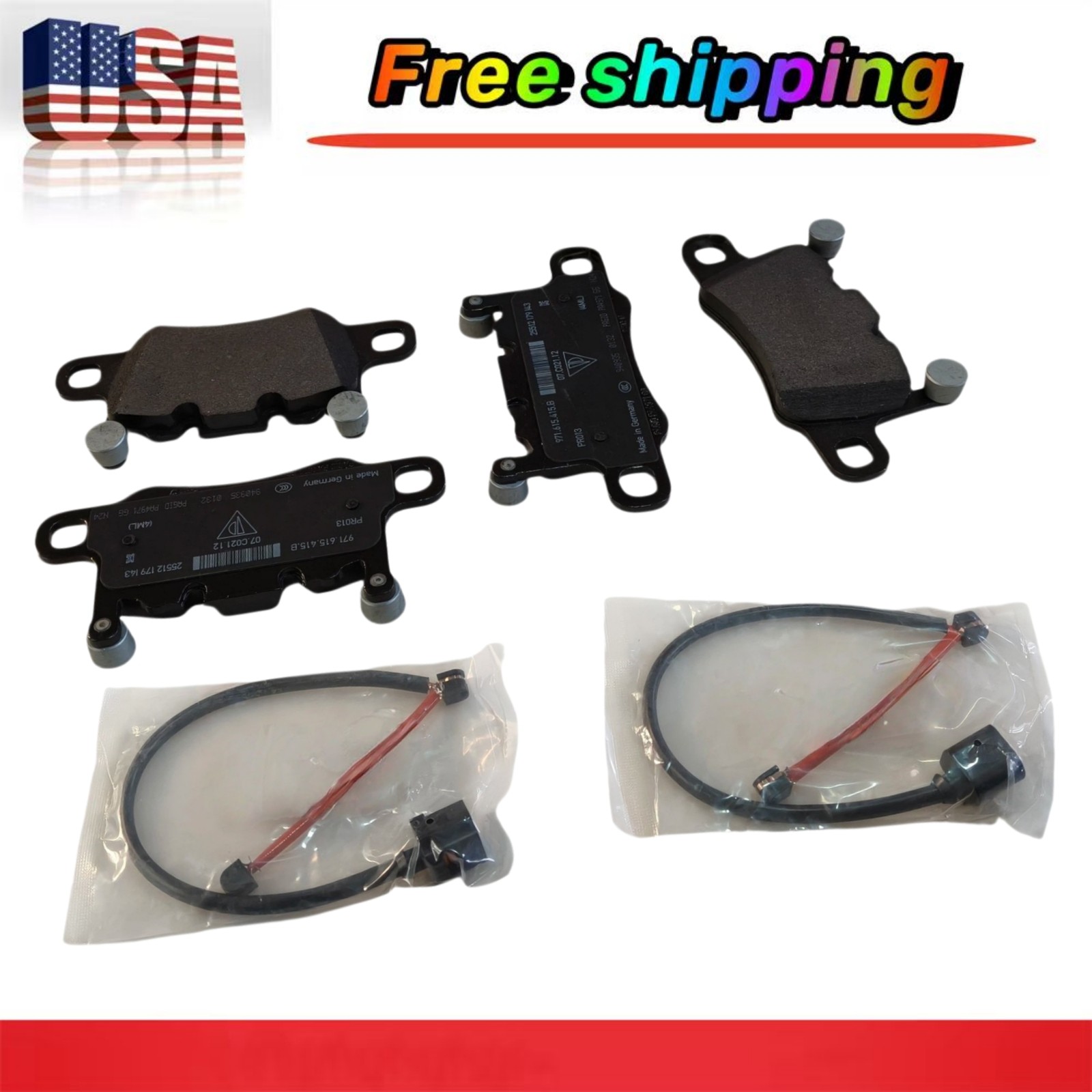 971698451B New Rear Brake Pad kit For Bentley Continental GT Flying Spur 2018+