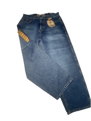 US Polo ASSN Men 36x30 USA Logo Street Baggy Denim Jean Pant Blue Straight Fit