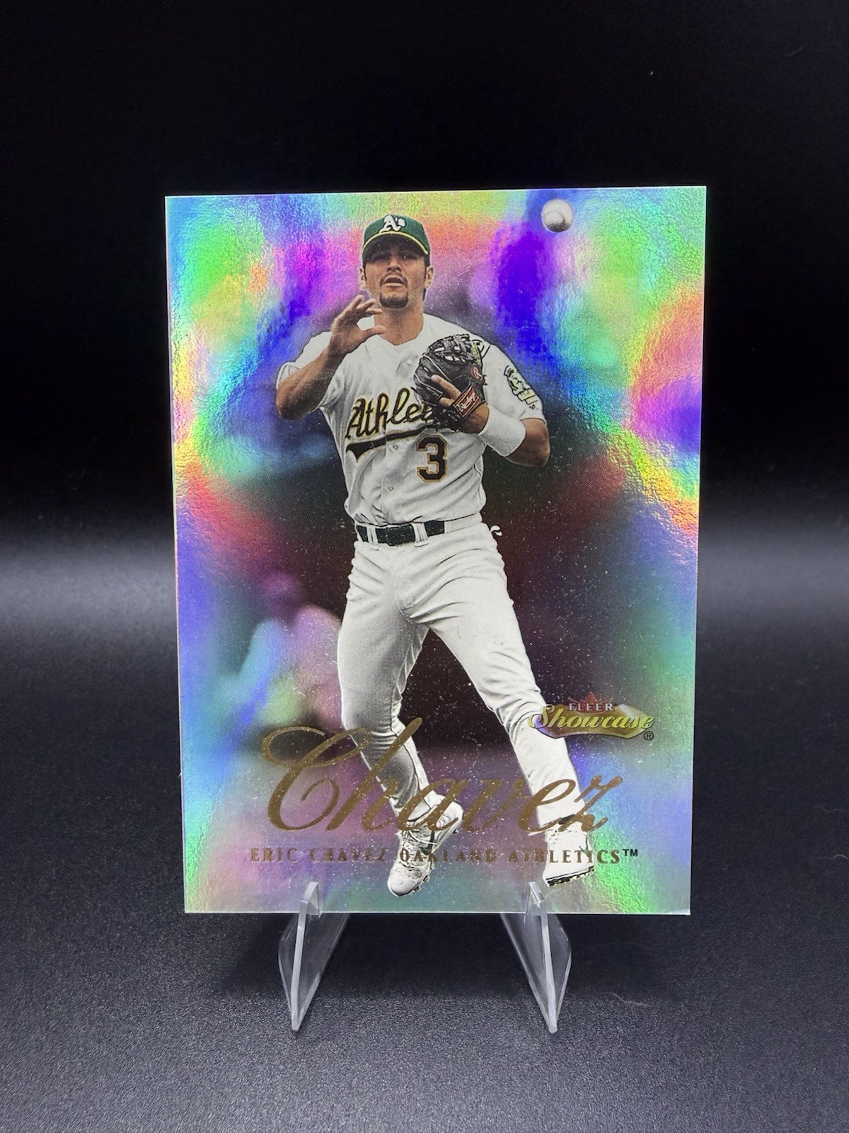 Eric Chavez #63 2000 Fleer Showcase Oakland Athletics Baseball Card MLB