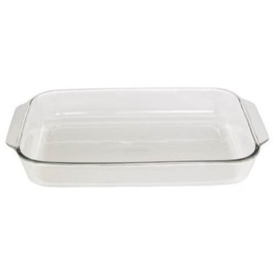 Tempered Clear Glass Rectangular Baking Dish 5 Quart Oven Safe