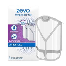 Zevo Flying Insect Trap Refill Kit Mosquitoes and Other 2 2-packs, White