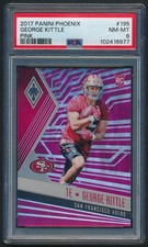 2017 Panini Phoenix #195 George Kittle Rookie Card Pink #/199 PSA 8 NM-MT 49ers. rookie card picture
