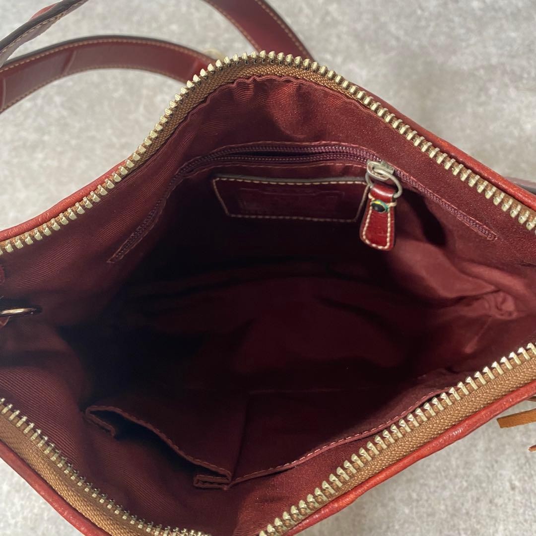 Coach Python Embossed One Shoulder Bag Jackie Red… - image 24