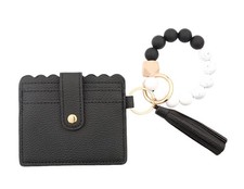 Keychain Wallet Wristlet Small Credit Card Holder Bracelet Key Chain Purse