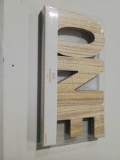 Amscan Wooden Decorative Letters Freestanding Home Decor Beige Medium