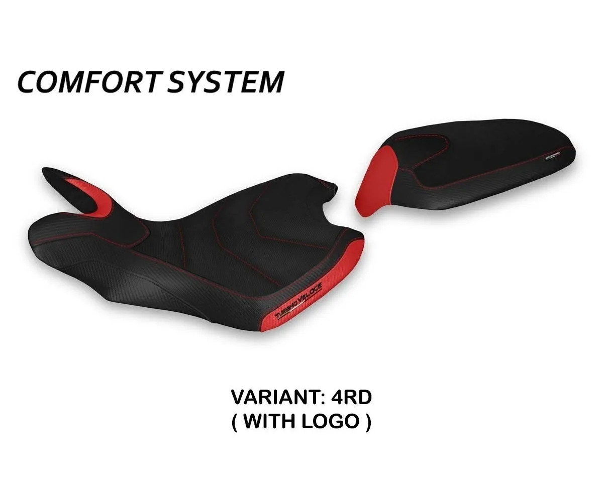 Seat saddle cover Lindt Comfort Red TPZ MV AGUSTA TURISMO VELOCE 2014 2022 uZ
