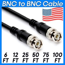 CCTV BNC Cable RG59U BNC to BNC Coaxial Cord CCD RG-59/U Security Camera Cable