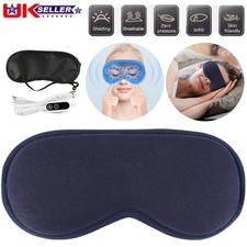 Electric Heated Eye Mask Timer Vibration Massage Steam Therapy Relief Eye Strain