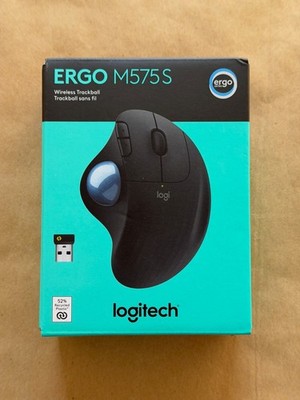 NEW LOGITECH ERGO M575S WIRELESS TRACKBALL COLOR: BLACK 910-007026 FAST SHIPPING