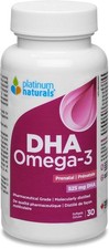 Platinum Naturals Prenatal DHA Omega-3 Cápsulas Blandas Nutrición Esencial 30 un. NUEVO