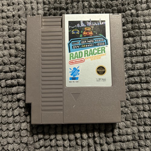 Rad Racer (Nintendo Entertainment System, 1987) Cleaned Tested Works! NES - Picture 1 of 3