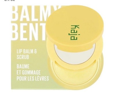 KAJA Balmy Bento Lip Balm + Scrub VEGAN - 01 Piña Colada/Transparent NEW IN BOX