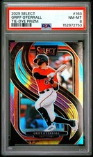 2025 Select Premier Griff O'Ferrall Tie Dye Prizm /25 #163 PSA 8 NM-MT