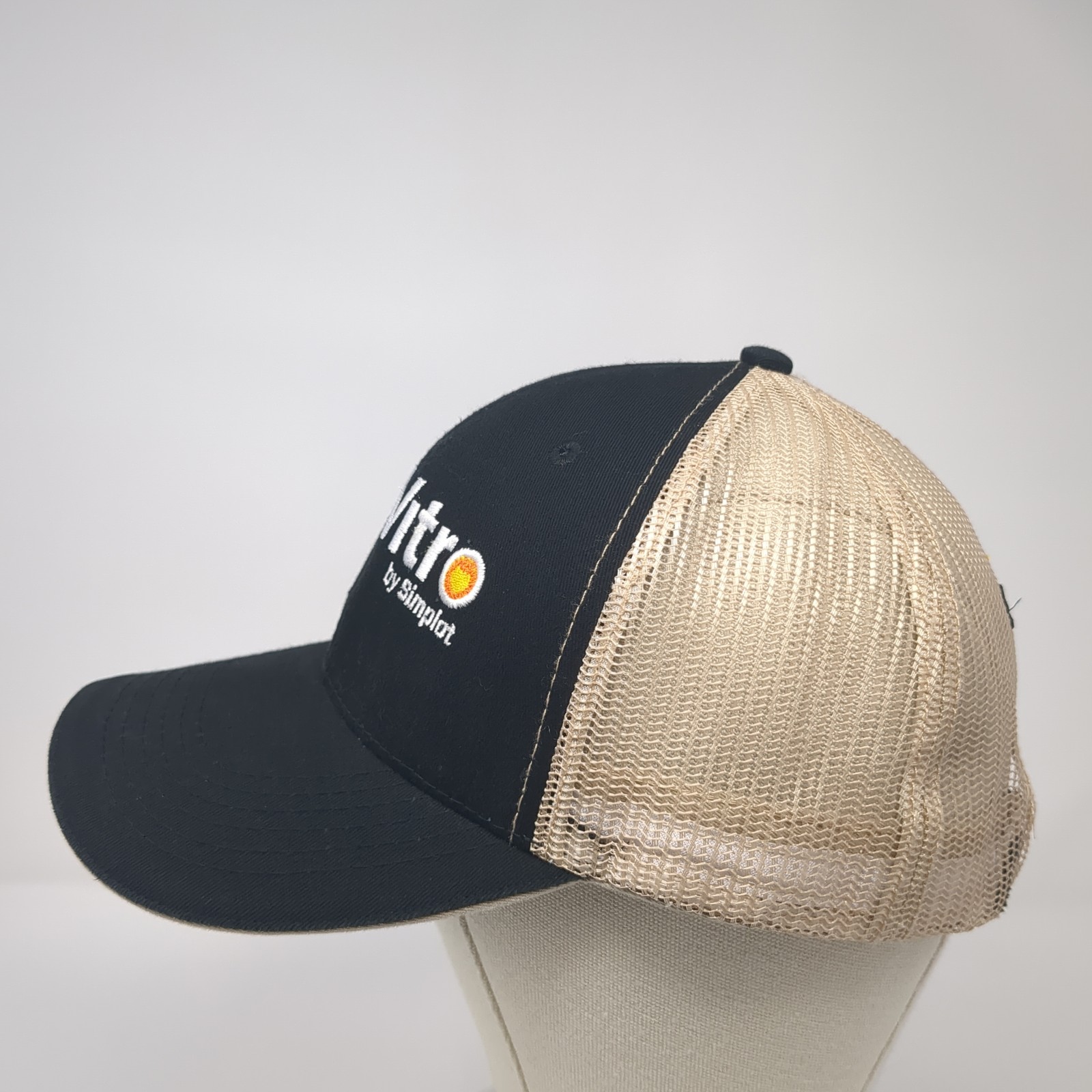 SimVITRO by Simplot Strapback Trucker Hat Black O… - image 3