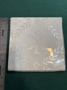 Chi rho Chalice Pall Silk Linen Mass Vestment Priest Altar Relic