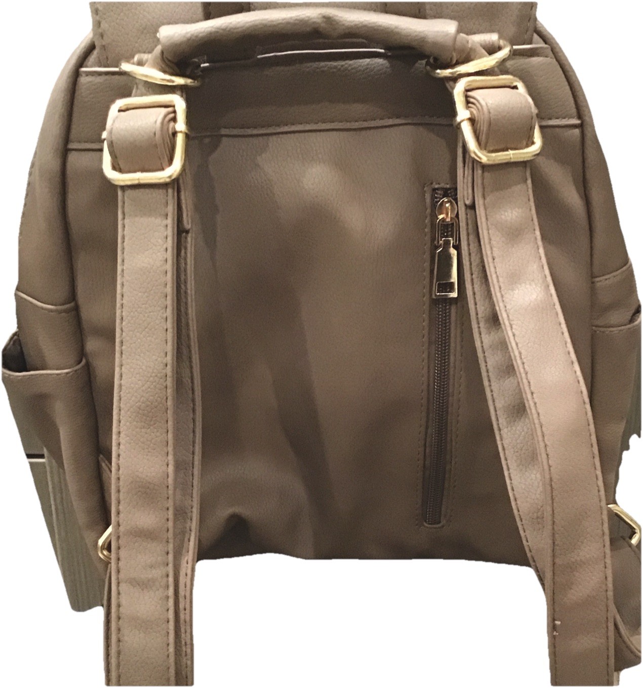 Brown backpack purse,  Multiple compartments - image 2