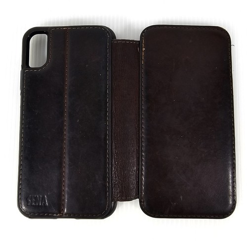 Sena Brown Leather Phone Case for iPhone 10 X