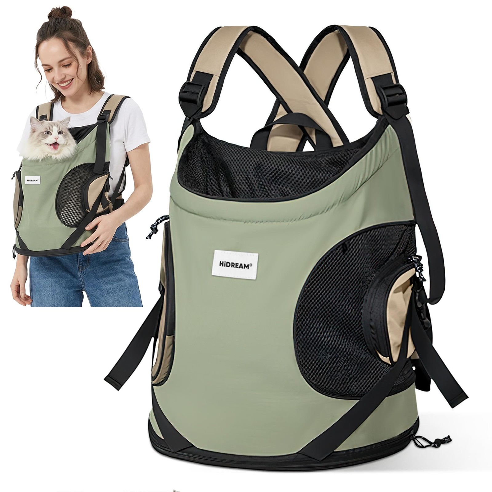 Zaino ALLSOPETS per Cani e Gatti: Trasportino Fashion e Comodo