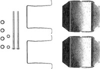 Hella 8DZ 355 202-751 ZubehöRsatz, Scheibenbremsbelag Hinten FüR CitroËN