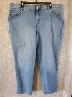 Gloria Vanderbilt Jeans Women Sz 20 W Plus 5 Pockets Blue Denim 40''x27 Hanging#1