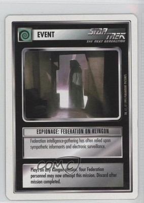 1995 Star Trek CCG: 1st Edition Premiere Espionage: Federation on Klingon