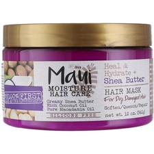 3 Pack Maui Moisture Heal And Hydrate  Shea Butter Hair Mask, Coconut, 12 oz
