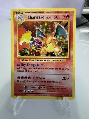 Pokémon Charizard XY Evolutions Holo Rare 2016 #11/108 Near Mint Condition