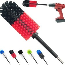 Soft Drill Wheel Cleaner Brush, Drill Brush for Car Wheel, No ScratchesBlack red