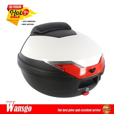 32L Motorcycle Tour Tail Box Luggage Top Lock Storage Scooter Trunk Carrier Case